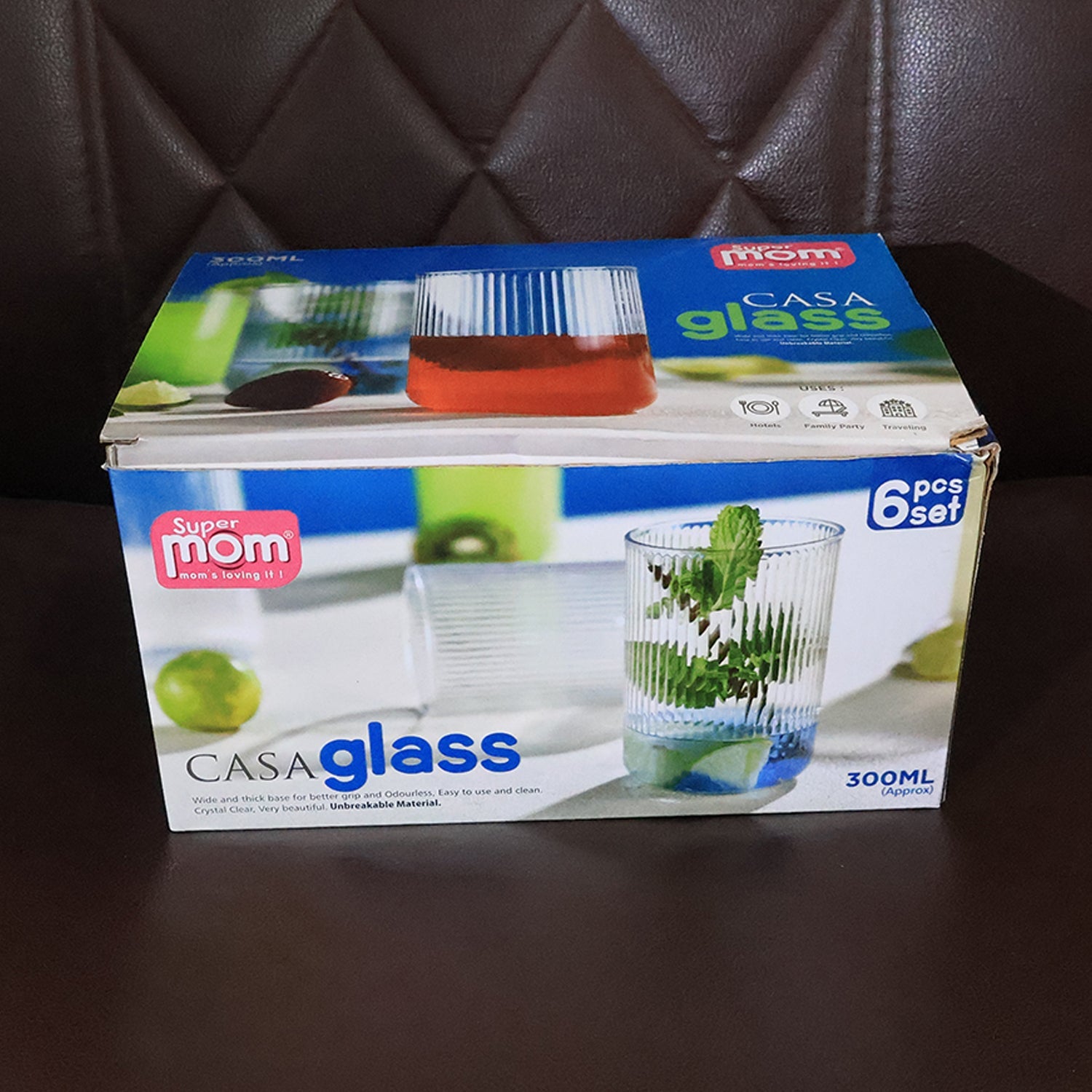 Supermom Plastic Casa Glass Set (6 Pc) Supermom Plastic Casa Glass Set (6 Pc)